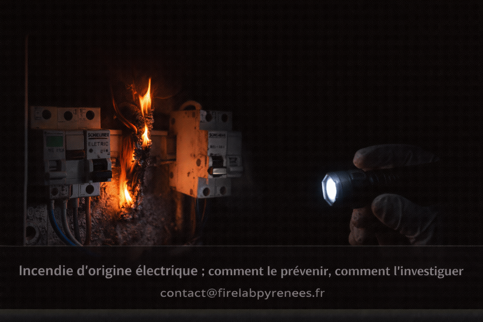 Incendie électrique origine investigation — FireLab Pyrénées