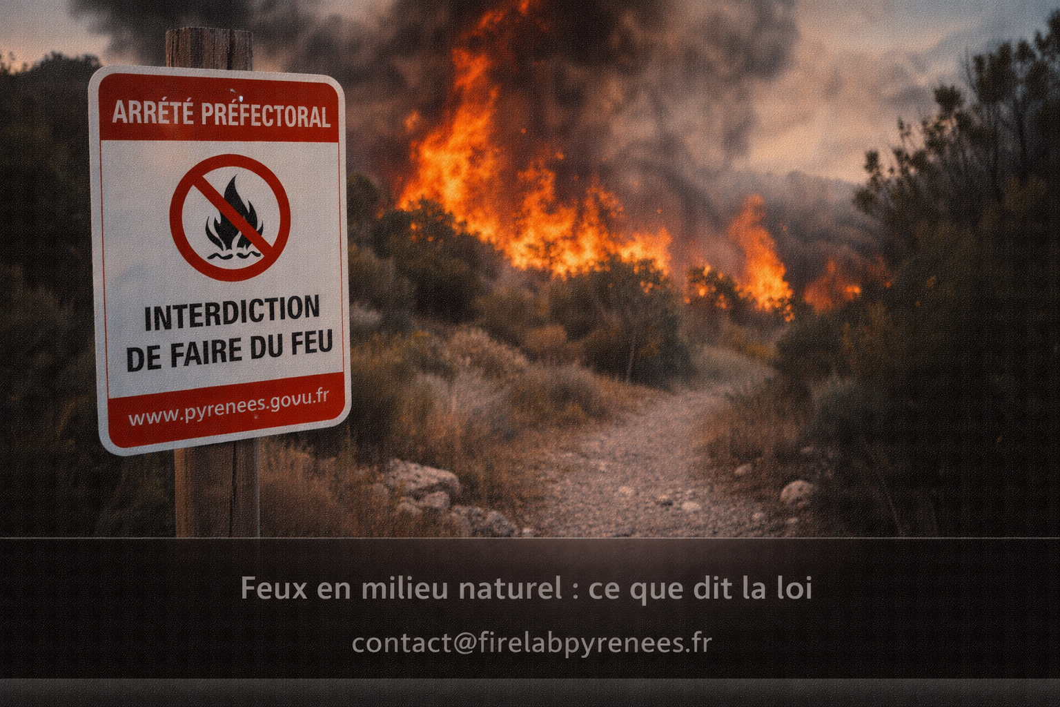 Feu en milieu naturel — prévention et réglementation — FireLab Pyrénées