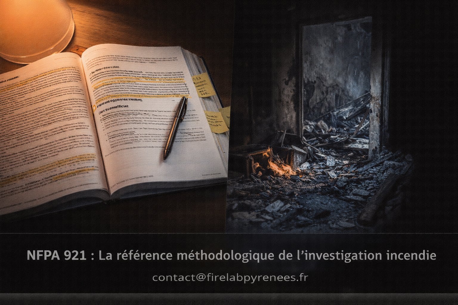 NFPA 921 guide investigation incendie — FireLab Pyrénées