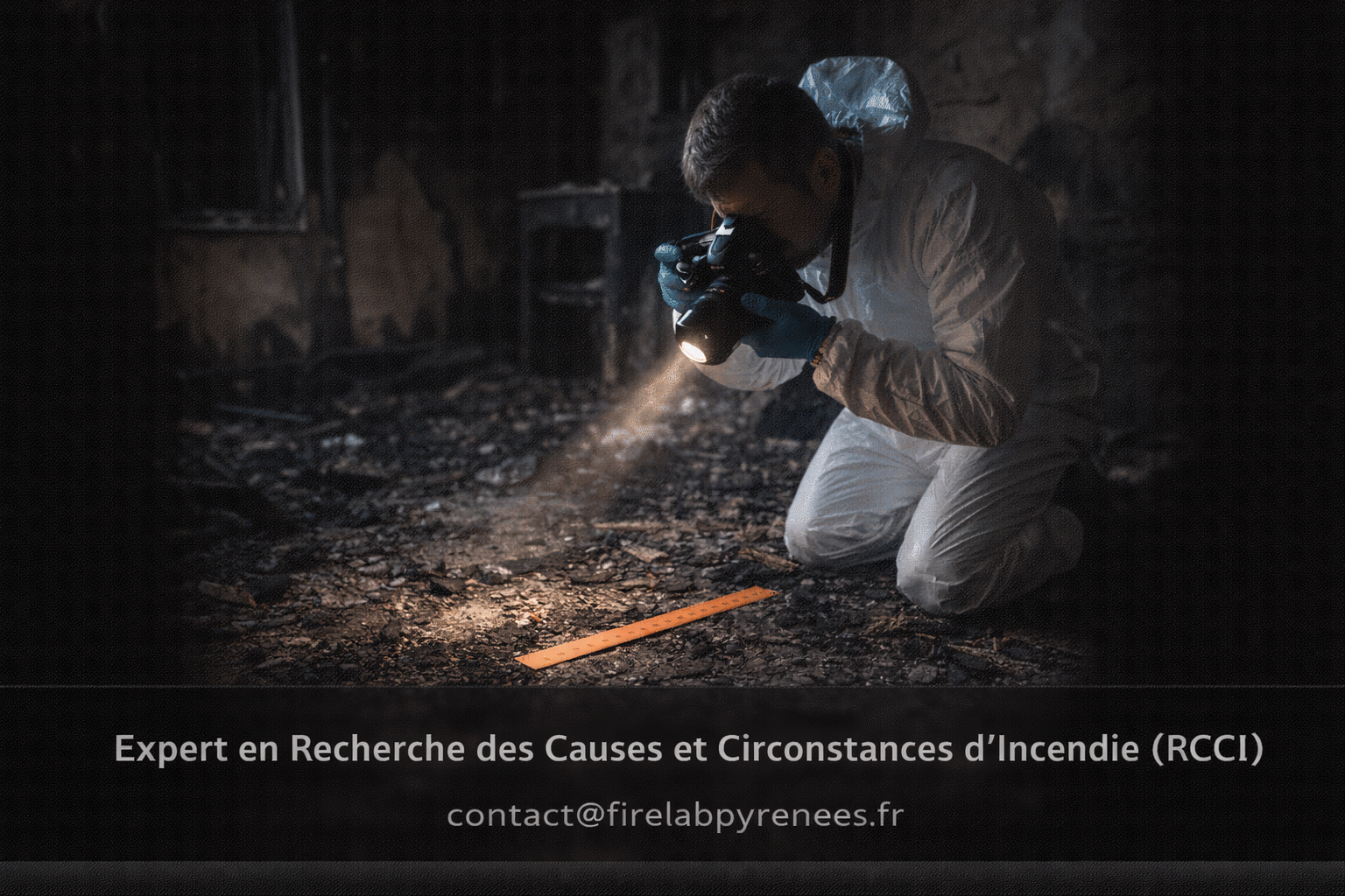 Recherche des causes et circonstances d'incendie — investigateur RCCI FireLab Pyrénées